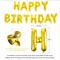 16 inch 3D Gold Happy Birthday Balloons Foil Letters Balloons